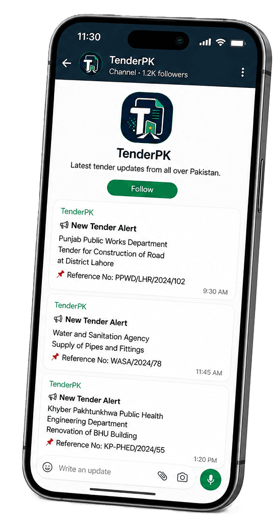 Join TenderPK WhatsApp Channel